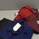 3 Pack Women's Maternity Scrub Pants 6 Pockets Cargo Pants Stretchy Comfy Workwear Straight Leg Pregnancy Pants (Large, Black, Wine Red, Navy Blue)