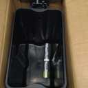 Mbillion Bathroom Trash Can with Lid Slim Stainless Steel Small Bathroom Garbage Can 10 Liter, 2.6 Gallon Soft Close, Step Pedal, Slim Wastebasket for Toilet, Office, Bedroom, White