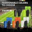 LPONJAR Soccer Shin Guards for Kids Youth Adults - Shin Pads and Sleeves with Optimized Insert Pocket for Boys Girls Men Women for Football Games - Protective Soccer Equipment