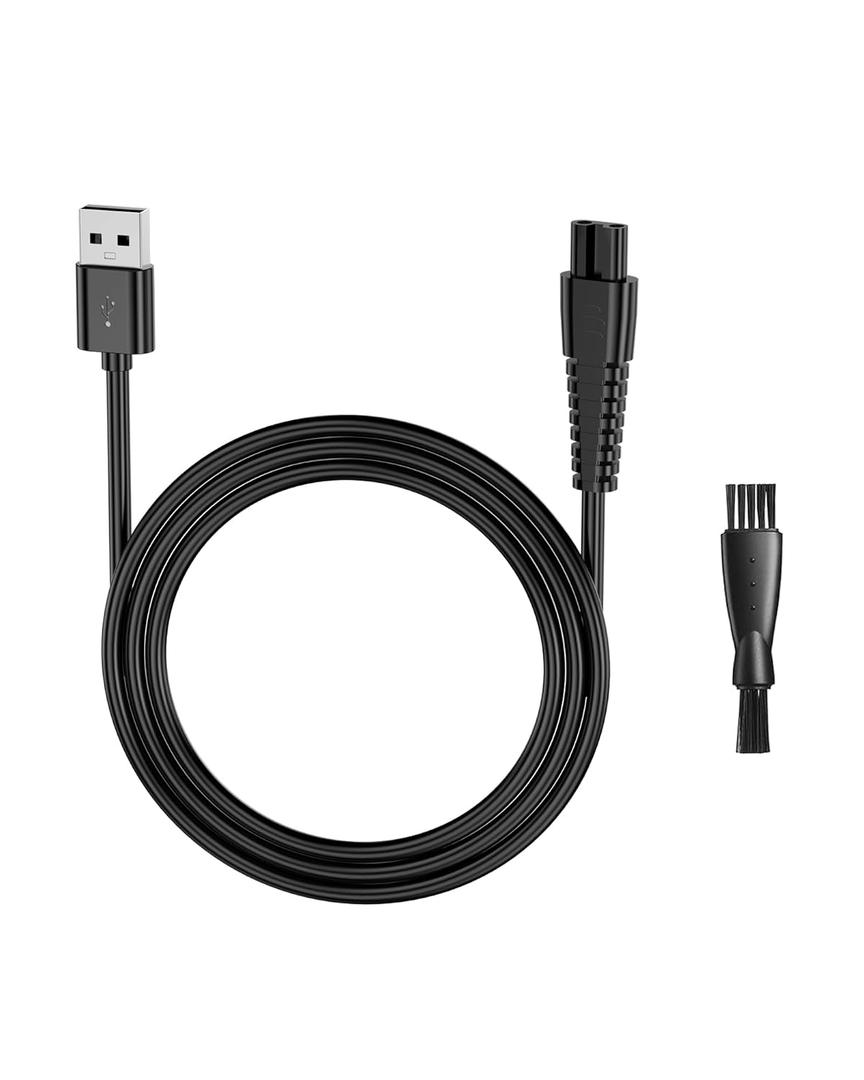 WUKUR Charger Cable for Manscaped Lawn Mower 3.0/2.0 Electric Groin Hair Trimmer and The Weed Whacker Nose and Ear Hair Trimmer Power Supply Charger Cord, 4.9Ft