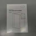 KIDISLE Hot & Iced Coffee Maker with Bold Setting, Single Serve Coffee Maker for K Cup and Grounds, 6-14 Oz Brew Sizes, 50 Oz Removable Water Tank, One Cup Coffee Machine with Reusable Filter, Black