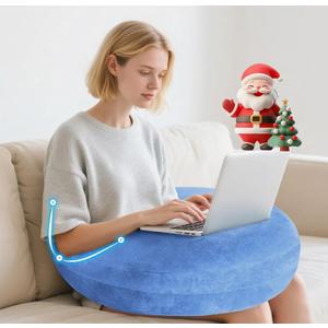 vamorry Gaming Pillow Arm Support Pillow for Bed & Sofa: Ergonomic U-Shaped Lap Pillow with Elbow Rest for Adults & Kids - Reduces Arm Pain & Fatigue During Gaming, Reading, Working & Crocheting