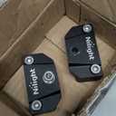Nilight LED Light Bar Mounting Bracket 2PCS Universal Adjustable Pillar Hood Work Lamp Mount Clamp Holder for Off-Road Truck SUV, Black