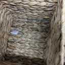 PEMAR Set of 2 Nesting Rolling Hyacinth Baskets, 2 Different Sizes (L & M)