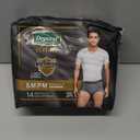 Depend Real Fit Adult Diapers, Incontinence Underwear for Men, Disposable, Maximum Absorbency, Small/Medium, Grey, 14 Count,(Gray)