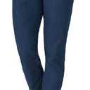 Chic Classic Collection Women's Stretch Elastic Waist Pull-On Legging Pant (16 Petite, Mid Shade Denim)