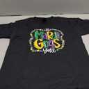 Its Mardi Gras Yall Tshirt Mardi Gras Party Mask Costume T-Shirt Size Youth M
