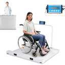 VivaComfort Wheelchair Scale Bariatric Wheelchair Scale with Ramp, 1100 lb / 500 Kg Capacity