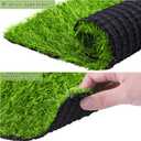 TURSTIN 18 Pieces Artificial Grass Mat 12 x 12 Inch Synthetic Grass Square Mats Indoor Outdoor Patio Flooring Fake Turf Patch Tiles Realistic Grass Rug for DIY Crafts Miniature Garden, Spring Grass