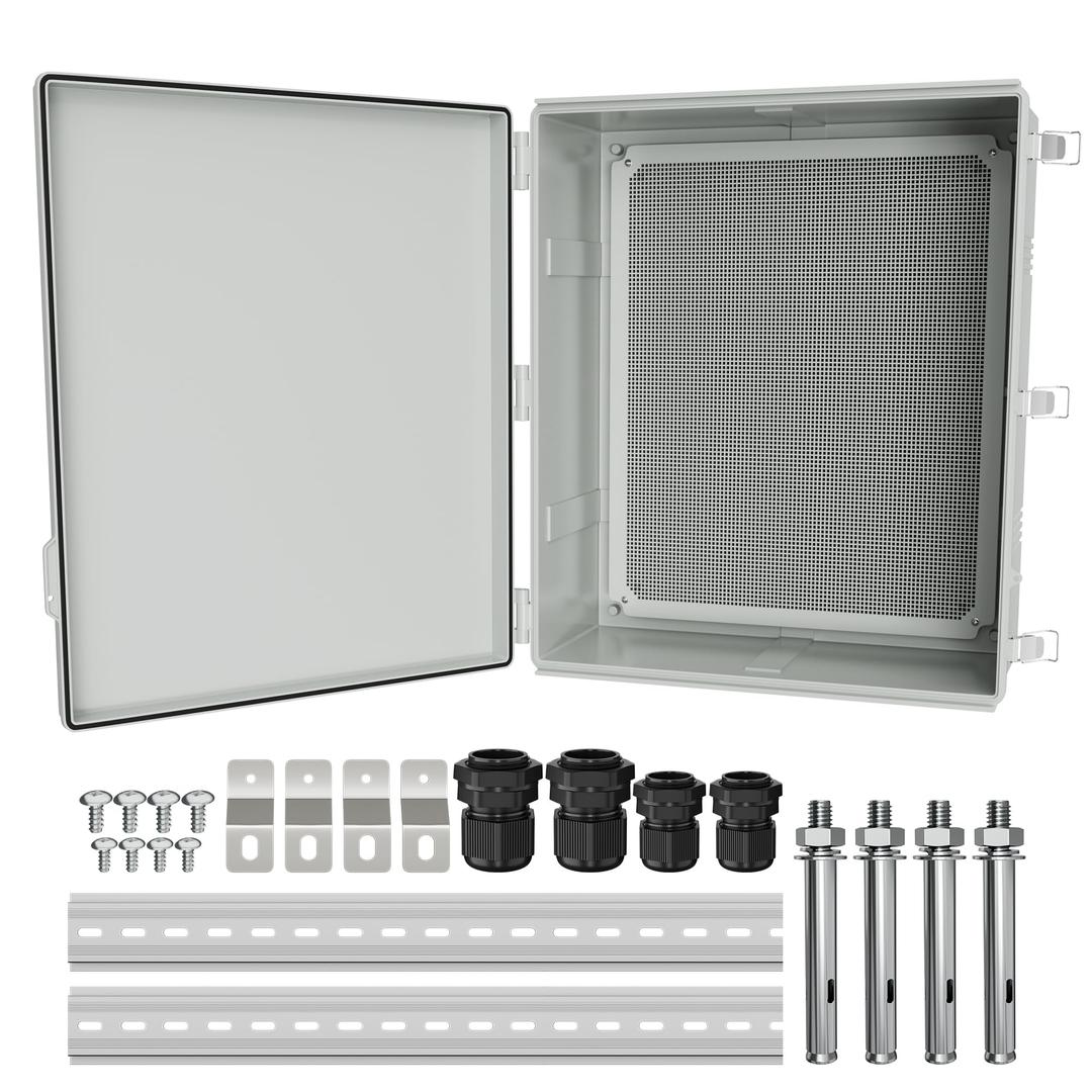 Joinfworld Outdoor Electrical Box 24.8"x20.9"x9.8" Weatherproof IP67
