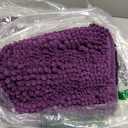 Non Slip Thick Shaggy Chenille Bathroom Rug Sets 2 Piece, Thickened Hot Melt Rubber Bottom Bath Mats for Bathroom, Bath Rugs Quick Dry Machine Washable for Shower (Plum, 47"x17" Plus 17"x24")