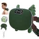 IOUGDSEC Upgraded Neck and Shoulder Massager,Professional Shiatsu Neck Massager,Portable Deep Tissue 4D Kneading with Heat,Intelligent Simulated Human Hand Design for Pain Relief and Muscle (Green)