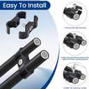 Hose Separator Clamps 10 Pack, AN8 Fuel Line Mounting Clamps 16.7mmfit for Fuel Line, Oil Line, Brake Line ABS+PC