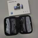 PQRQP 3 in 1 Microphone for iPhone/Android/Camera, Wireless Microphones, 328ft Transmission, 18H Battery Life, Mini Microphone for Record Interview, Vlogs, Tiktok (Ebony Black)