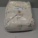 Boho Floral 100% Blackout Curtains for Bedroom 84 Inch Length 2 Panels Set, Linen Texture Farmhouse Curtains Beige Tassel for Living Room Vintage Rustic Patterned Printed Western Rod Pocket