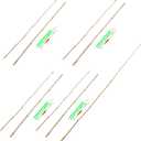 4 Sets Bamboo Vintage Cane Fishing Pole with Bobber Hook Line and Sinker Bamboo Fishing Pole Fish Sticks