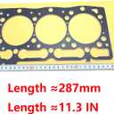 D1105 Cylinder Head Gasket 16261-03310 1626103310 for Kubota D1105 Head Gasket Tractor B2400HSD B2400HSDB Excavator KX61 KX41 for Kubota Front Mower F2400 FZ2400 F2400 F2560 2560E