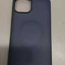 SUPFINE Magnetic for iPhone 14 Case & iPhone 13 Case (Compatible with MagSafe) (Military Grade Drop Protection) Slim Translucent Matte Shockproof Phone Cover,Deep Blue