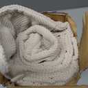 MIULEE Pack of 2 Cream Beige Decorative Pillow Covers 24x24 Inch Soft Chenille Couch Throw Pillows Farmhouse Cushion Covers Euro Shams with Elegant Design for Sofa Bedroom Living Room Spring Decor