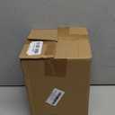 Fule Artificial Silk Rose Flower Centerpiece Arrangement in Glass Vase with LED Light for Home Wedding Decoration (Orange)