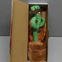 Dancing Talking Cactus Baby Toys, Singing Mimicking Recording Repeating What You Say, Electronic Light Up Plush Toy with 120 English Songs, Green