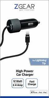 ZGEAR Adaptive Fast Charger Car 30 Watts For USB C