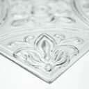 RoomMates TIL4623FLT StickTiles White Tin Peel and Stick Tile Backsplash, 10.5 inch x 10.5 inch, 4 Count (Pack of 1)