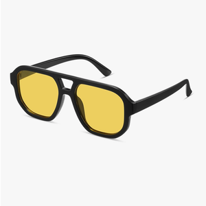 livho Trendy Polarized Square Aviator Sunglasses Women Men Square Eyewear Frame, Retro Sun Glasses for Women Men 2025 Shades