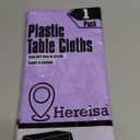 Hereisa Premium Disposable Table Cloth - 2 Pack, 54 x 108 Inch Table Cloths for Parties, Decorative Tablecloths for Rectangle Tables, Lavender Plastic Table Cover, Leakproof & Sturdy, Lavender