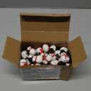 Halloscume 50pcs Miniature Snowman Christmas Mini Figurines Decoration Rubber Christmas Figurines Mini Collectible Ornaments Gifts for Home Table Decor Xmas Holiday Party Supplies