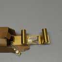 VAEHOLD Hat and Coat Wall Mount Rack - Hooks for Robes, Bags, Keys, and Towels - Bathroom Towel Hanger Organizer (Gold, T Shape 5 Hooks 1 Pack)