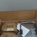 Rubbermaid Brilliance Glass Food Storage Containers, Assorted Sizes, Set of 9, BPA-Free, Leak-Proof, Clear