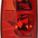 Driver-Side Tail Light Compatible With 2002 2003 2004 2005 2006 Dodge Ram 1500 Pickup; 2003 2004 2005 2006 Dodge Ram 2500/3500 Pickup Rear Brake Lamp Red Without the Bulbs