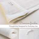 100% Organic Cotton Mesh Crib Liner Breathable 2-Piece Set for Full-Size Cribs (52 x 28) GOTS Certified, Soft & Hypoallergenic White