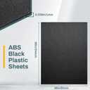 Frienda 1 Pack 36" X 96" X 1mm ABS Black Plastic Sheet Two Sided Textured Thick DIY Materials Flexible Moldable Plastic Panel for DIY Home Decor, Automotive, Industrial, Handcrafts