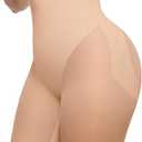 SHAPELLX Butt Lifting Shapewear for Women Tummy Control Body Shaper Faja Shorts High Waisted Girdle Mesh Compression Panties (Large, A2-beige-above-knee Shorts)