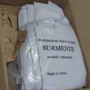 Surmente 120 inch Round tablecloths -5 Pack White Round Table Cloths, Polyester Fabric Table Covers for Weddings, Banquets, or Restaurants