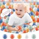 Clear Ball Pit Balls - Crush Proof Plastic Toy Balls for Boys and Girls