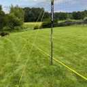 Portable Volleyball Net Set Outdoor, Professional Volleyball Set with Adjustable Height Poles, Scoring Marker, Boundary Line, with Pump and Carrying Bag for Backyard Beach