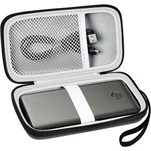 Case Compatible with Anker Portable Charger, 313 Power Bank (for PowerCore Slim 10K) / 523 Power Bank (Slim 10K PD) 10000mAh Battery Pack. 10K Battery Pack Storage Holder Bag (Box Only)- Black