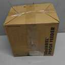 Kingsyard Squirrel Proof Suet Feeder, Cage Bird Feeders for Outdoors Hanging, All Metal, Double Suet Cake Capacity, Tray & Weatherproof, Black