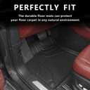 AOMSAZTO Car Floor Mats Custom Fit for 2020 2019 2018 2017 2016 2015 2014 Nissan Rogue(Not for Rogue Sport),All-Weather Floor Mat Liners Front & Rear Row Full Set Liner Non-Slip TPE Odourless, Black