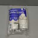 8 oz. - 50 Count White Paper Food Containers with Vented Lids - To Go Hot Soup Bowls, Disposable Ice Cream Cups, Ideal for Hot and Cold Foods - (Formerly Comfy Package)