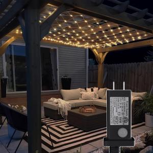 Eueasy Outdoor 360 LED Gazebo Net Lights, 1010 FT Connectable Fairy Lights with 8 Modes, for Bushes, Garden, Backyard, Holiday, Christmas