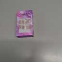 2 x Elegant Amber & Black Gel Press On Nails - Medium Square Press On Nails for Office - 24 Pcs, 12 Sizes - Fake Nails - No Glue Needed - Glossy & Durable - Lasting Up to 2 Weeks