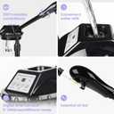 Professional Facial Steamer, Facial Steamer on Wheels, Face Steamer with Time Setting, Stand Face Steamer Adjustable Height for Spa, Salon and at Home use