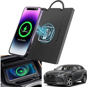 for 2023-2025 Lexus RX 15W Fast Wireless Charger, Car Qi Charging Station fits RX350 RX350h RX450h+ RX500h