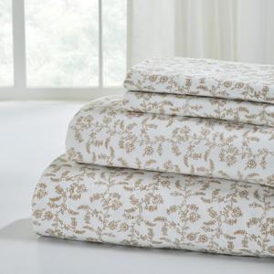 Modern Threads 4-Piece 100% Cotton Flannel Sheet Set  Soft and Durable for Every Season, Vevian King