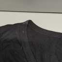 Womens V Neck Long Sleeve Tops Undershirt Stretchy Shirt Fitted Lightweight Moisture Wicking, Size M