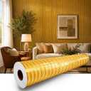 Gold Metallic Stripe Peel and Stick Wallpaper, 47.2 x 118 in